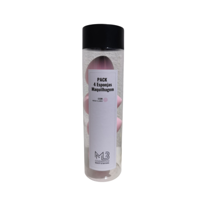 MB.cosmetics | Pack 4 Esponjas Maquilhagem Rosa Claro