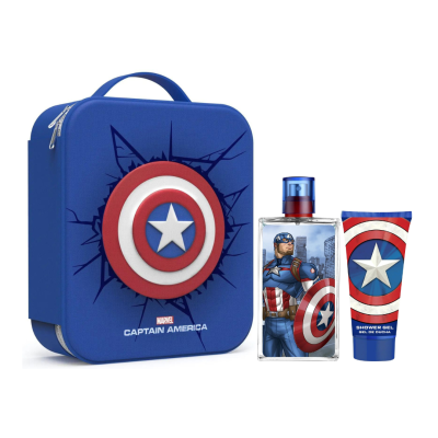 DISNEY | Conjunto Marvel Capitão América com Bolsa + Eau de Toilette 100ml + Gel Duche 60ml