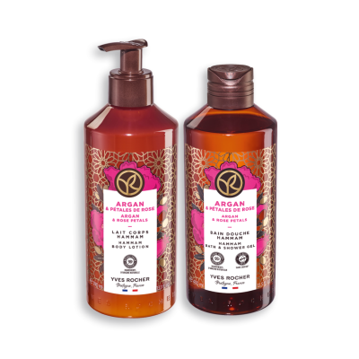 Yves Rocher | Coffret Argão & Pétalas de Rosa: Leite Corpo + Gel Duche