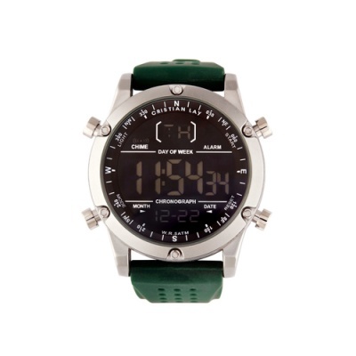 Cristian Lay | Relógio Stopwatch Verde