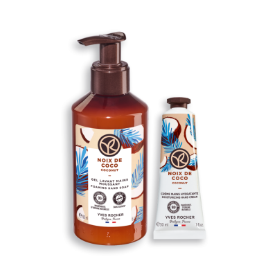 Yves Rocher | Noz de Coco: Sabonete Líquido 190ml + Creme de Mãos 30ml Yves Rocher | Noz de Coco: Sabonete Líquido 190ml + Creme de Mãos 30ml
