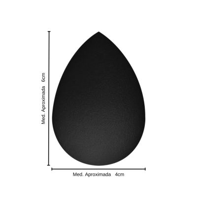 MB.cosmetics | Esponja de Maquilhagem Preta