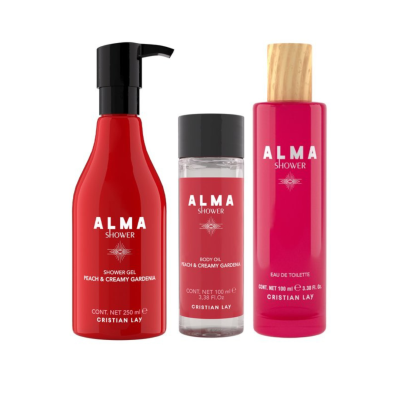 Cristian Lay | Conjunto Alma Shower: Gel duche + Óleo seco + Eau de Toilette