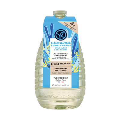 Yves Rocher | ECO-Recarga Gel Duche Alga Selvagem & Funcho Marítimo 600ml