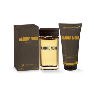 Yves Rocher | Conjunto Ambre Noir Eau de Toilette 100ml + Gel Duche Corpo & Cabelo 200ml