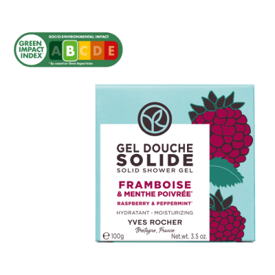 Yves Rocher | Gel Duche Sólido Framboesa & Hortelã-Pimenta 100g