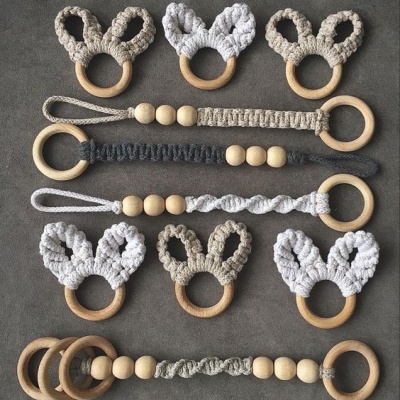 Argola Madeira - Várias Medidas