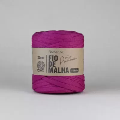 Fio de Malha Extra Premium 25mm - Fúcsia