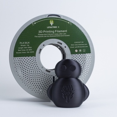 PLA SILK Black - Diâmetro 1,75mm (1kg) - Lotactree