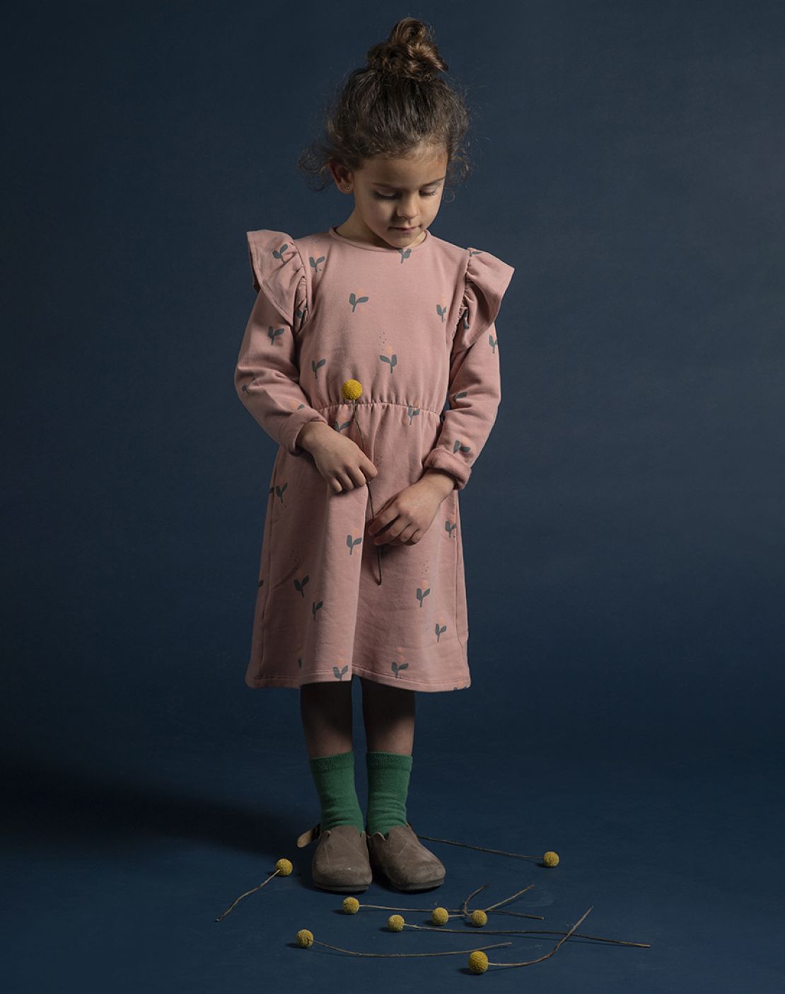 Vestido Flor Vintage Pink