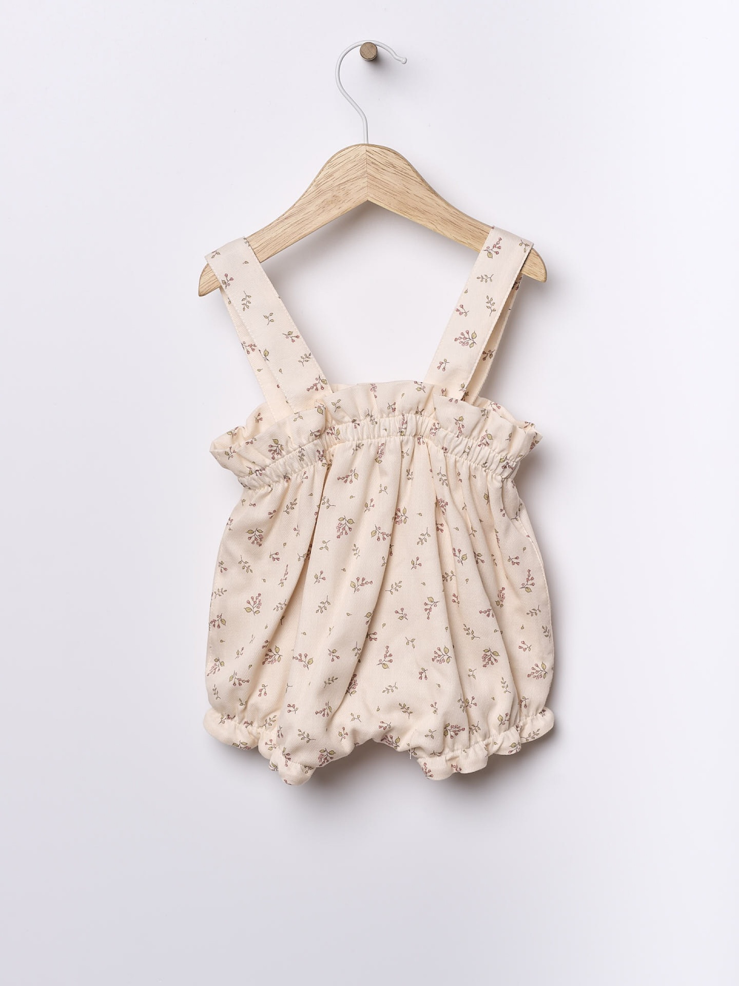 Fofo alças florido algodão orgânico