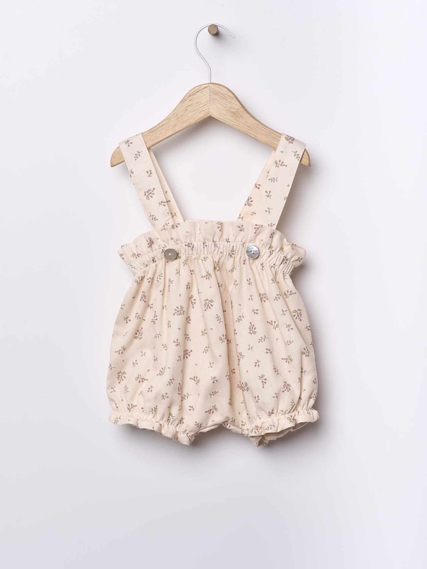 Fofo alças florido algodão orgânico