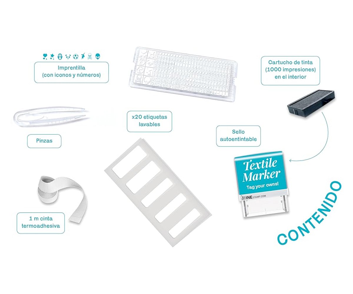 Carimbo de roupa e acessórios