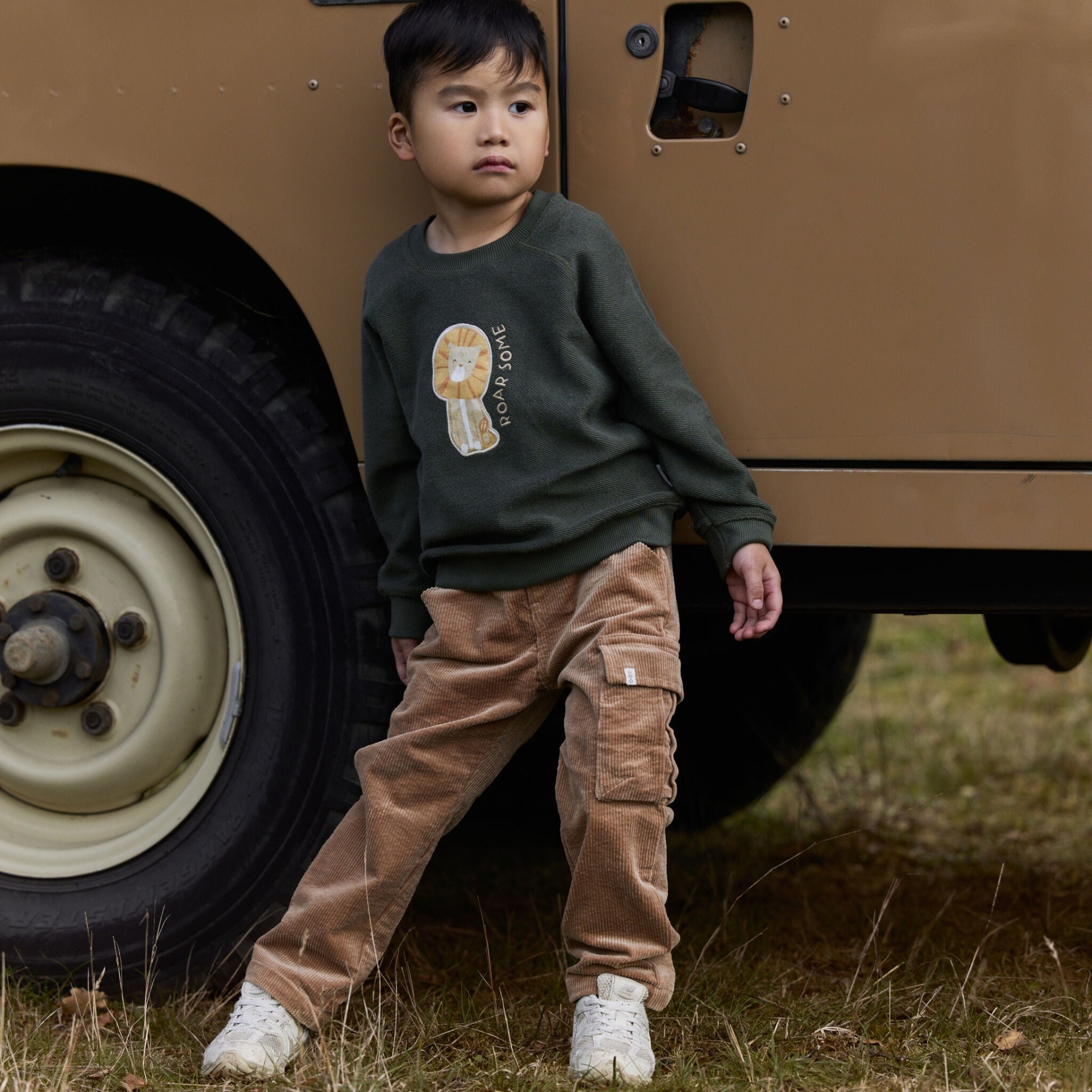 CAMISOLA SAFARI FRIENDS VERDE COM LEÃO