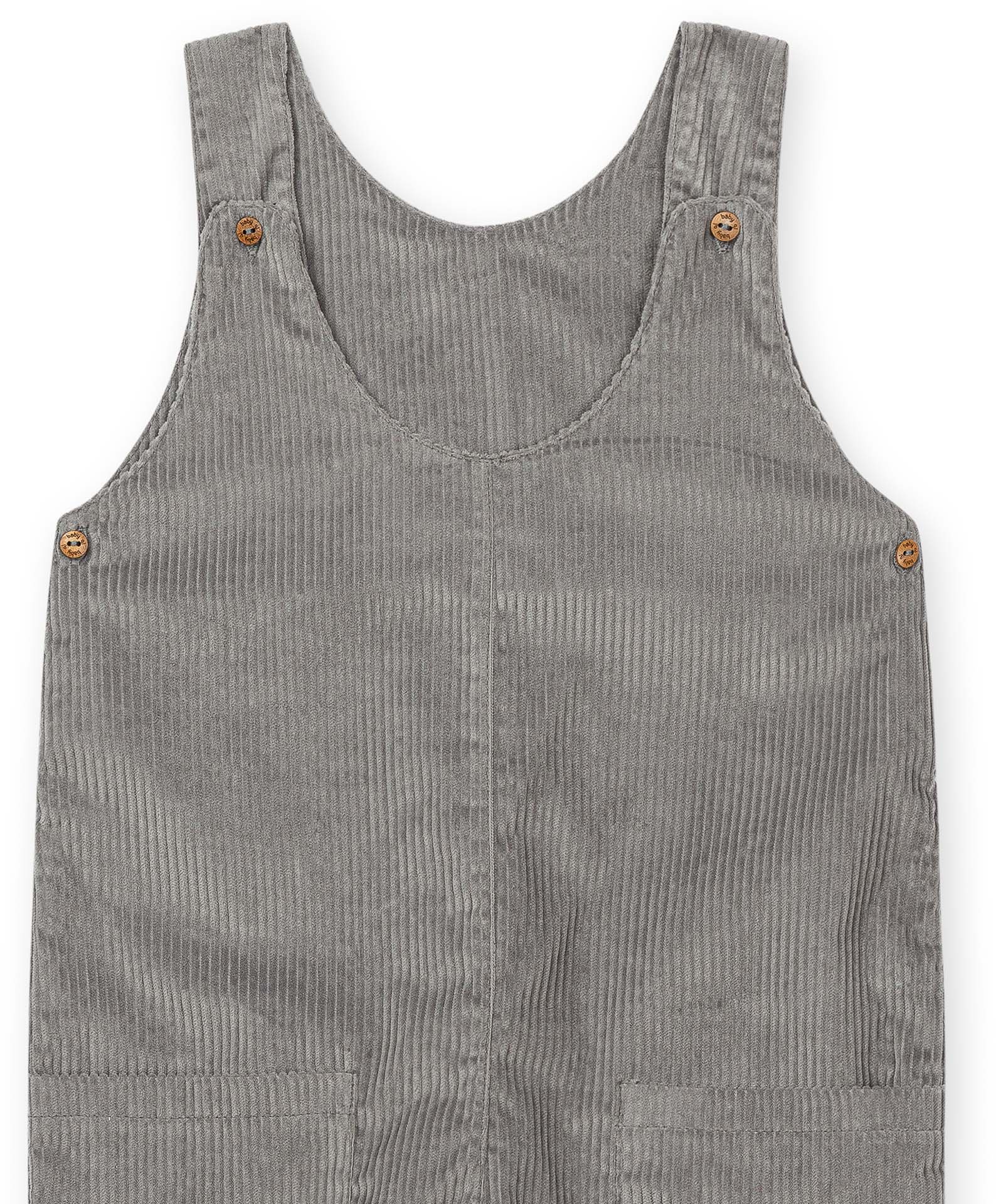 Jardineira Casual - Cinzento