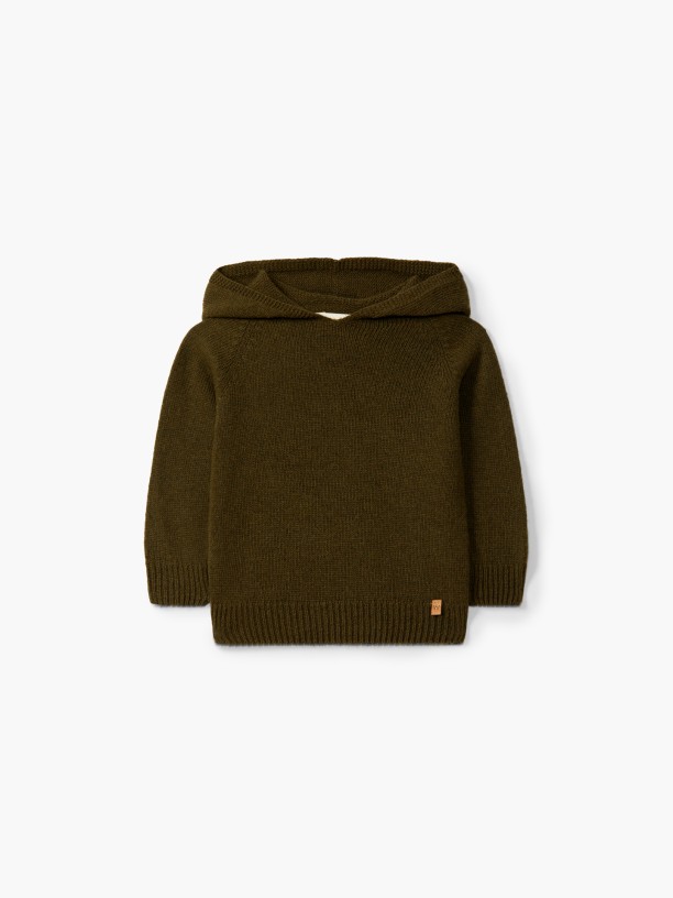 CAMISOLA TRICOTADA LÃ - VERDE ESCURO