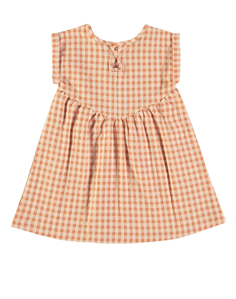 VESTIDO MATILDA CHECKS RUST
