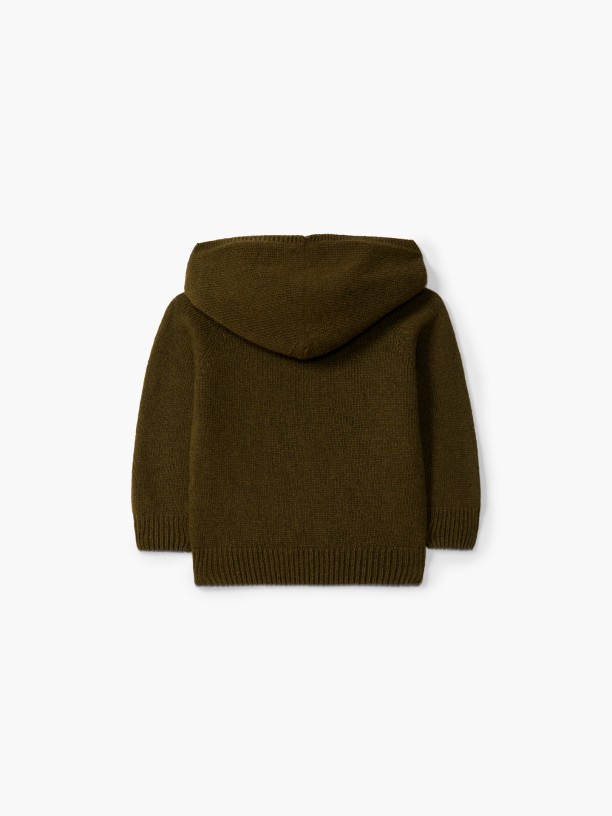 CAMISOLA TRICOTADA LÃ - VERDE ESCURO
