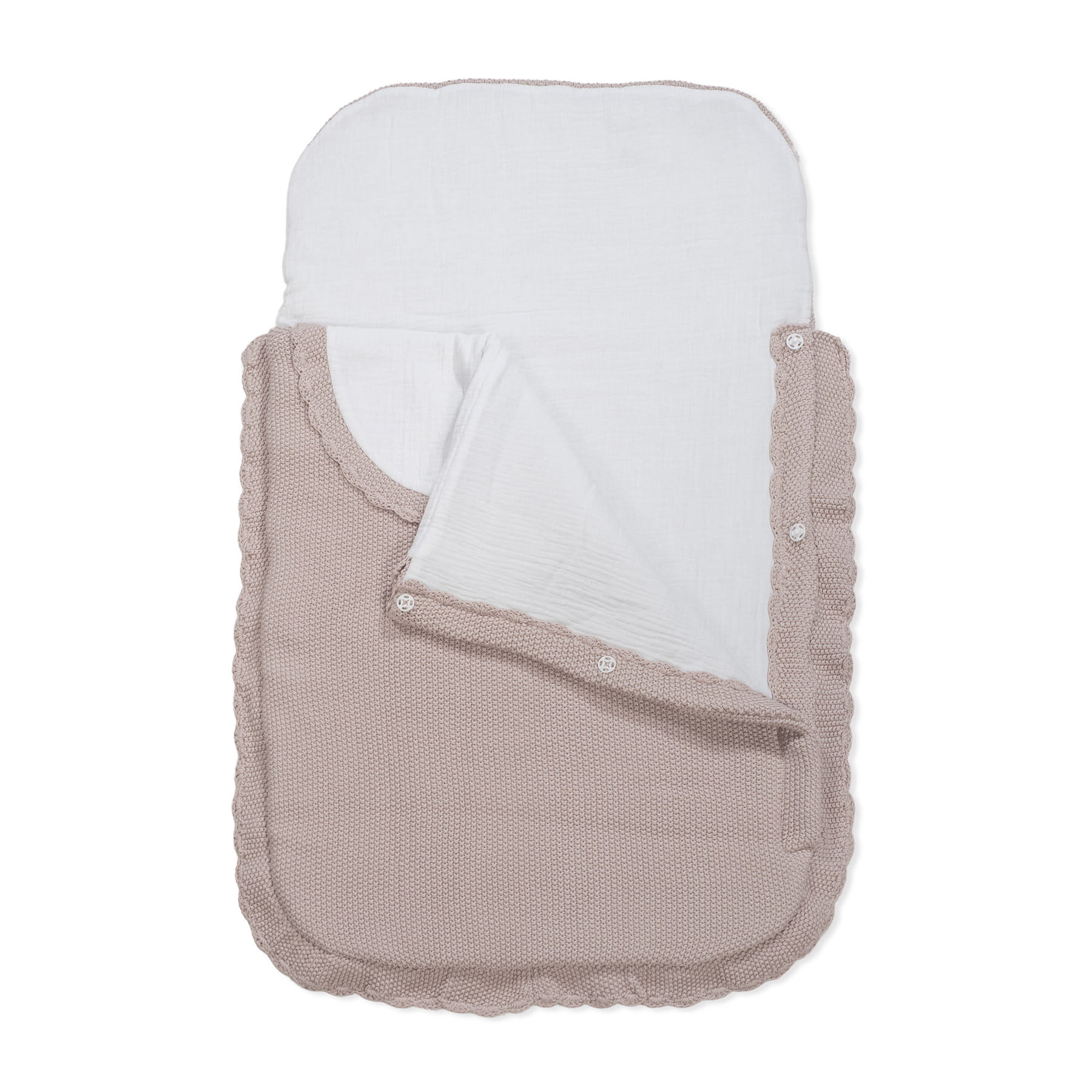 Saco Dormir Tricot Rosa