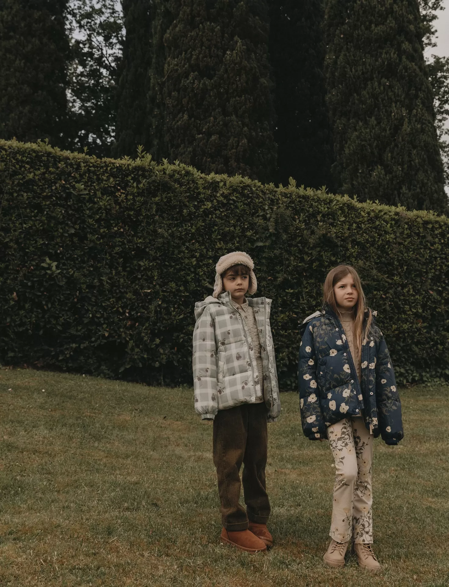 Casaco Garbo&Friends Prune Check Puffer