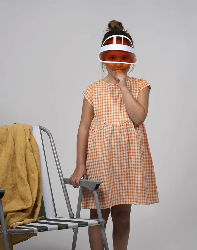 VESTIDO MATILDA CHECKS RUST