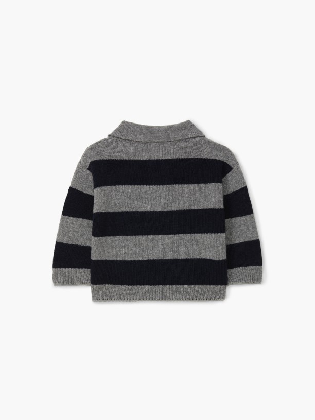 CAMISOLA POLO TRICOTADA - CINZA MÉDIO