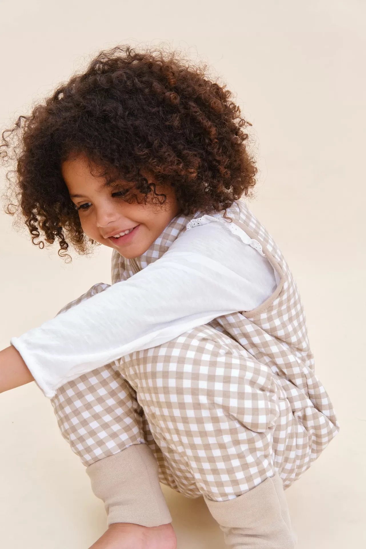 Macacão de Dormir Molis&Co VICHY BEIGE TOG 2,5