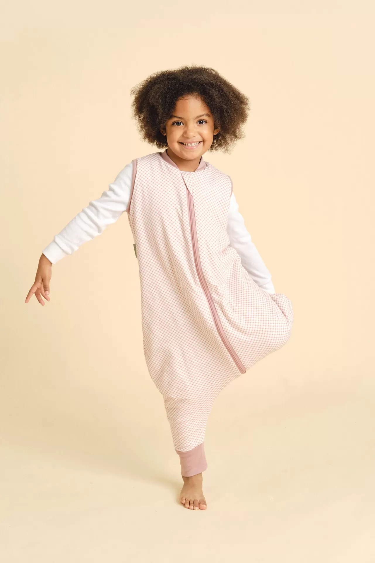 Macacão de Dormir Molis&Co VICHY PINK TOG 1