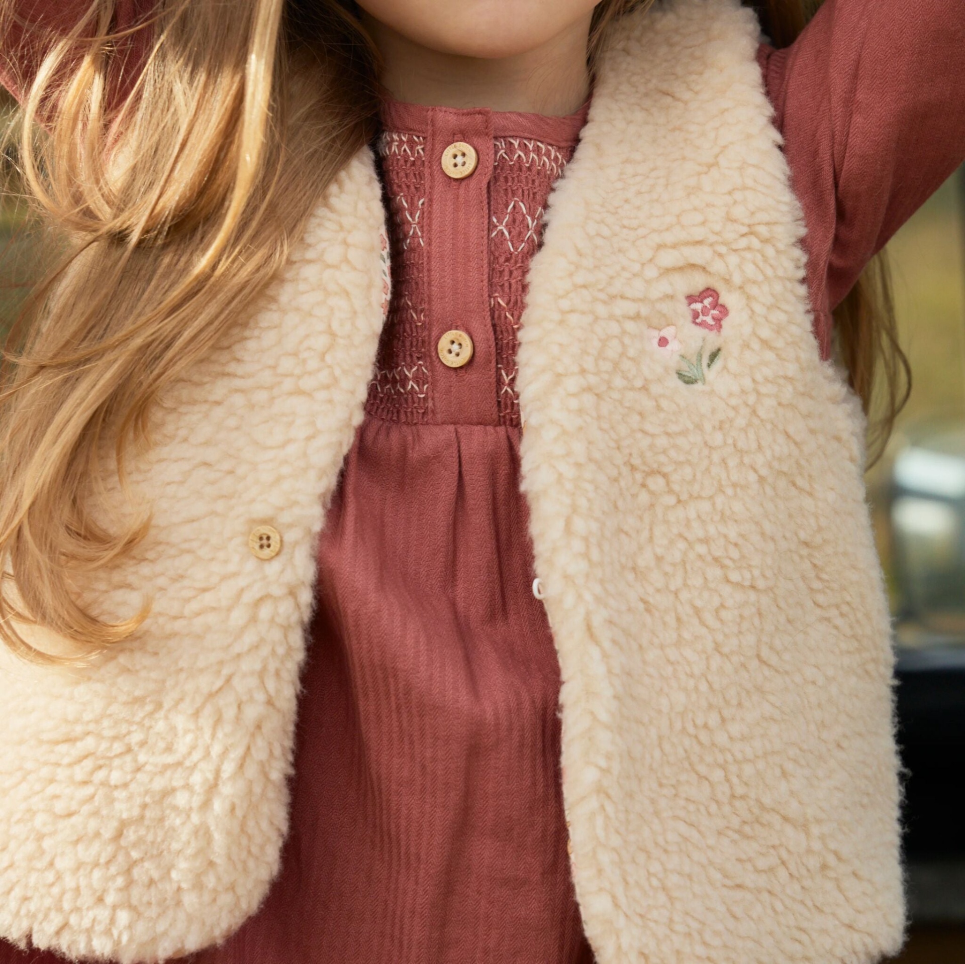 VESTIDO DE MANGA COMPRIDA SAFARI FRIENDS ROSA