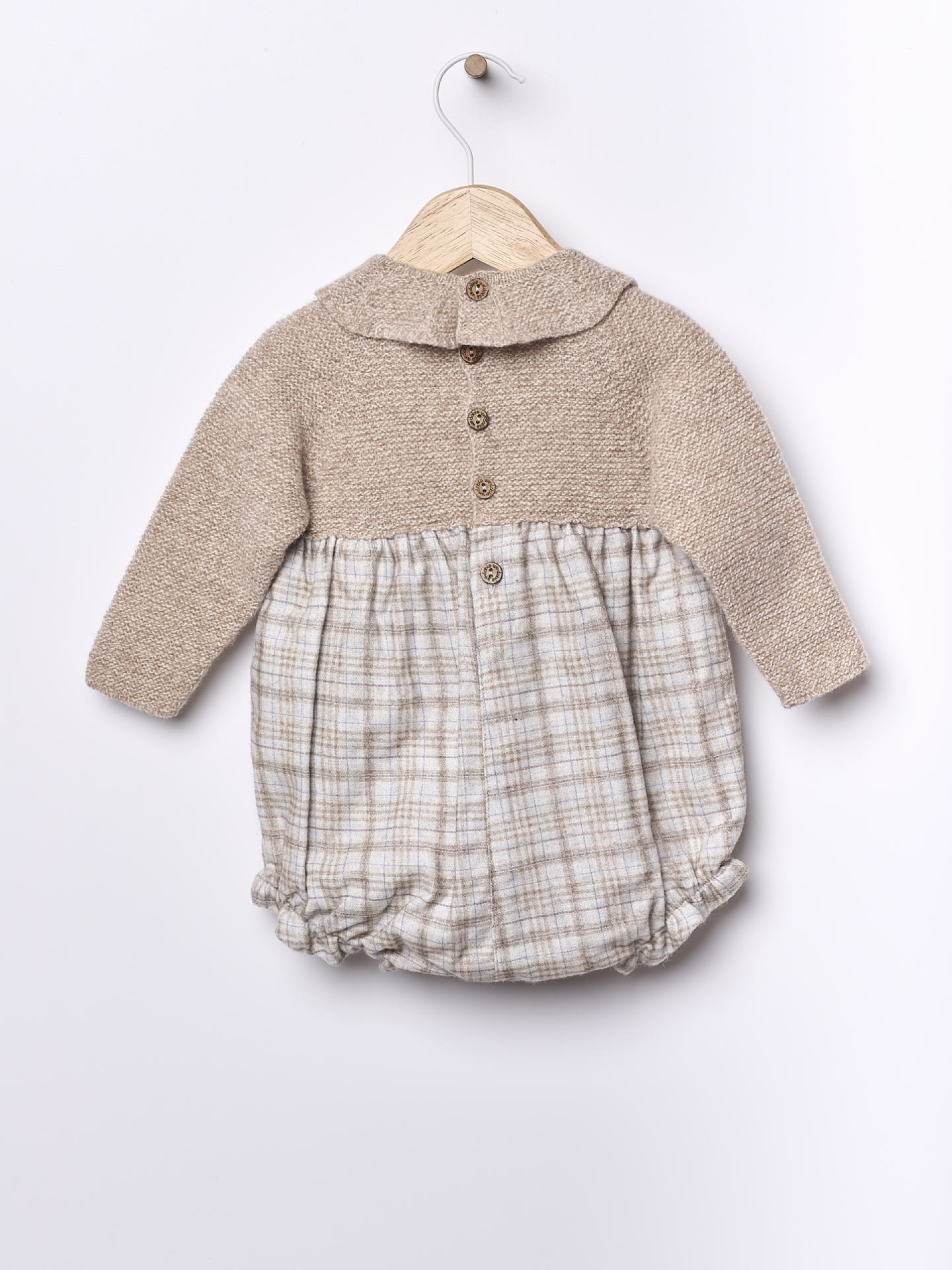 Fofo manga comprida padrão xadrez