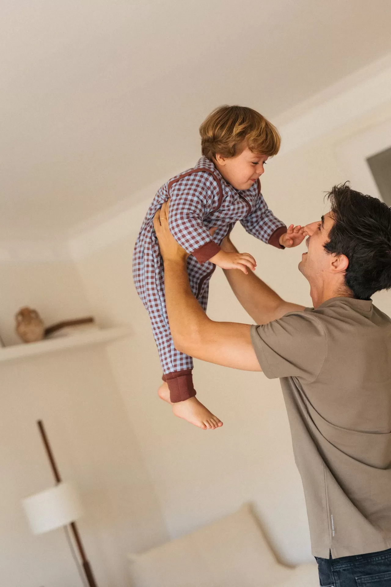 Macacão de Dormir Molis&Co VICHY BROWN & BLUE TOG 2,5