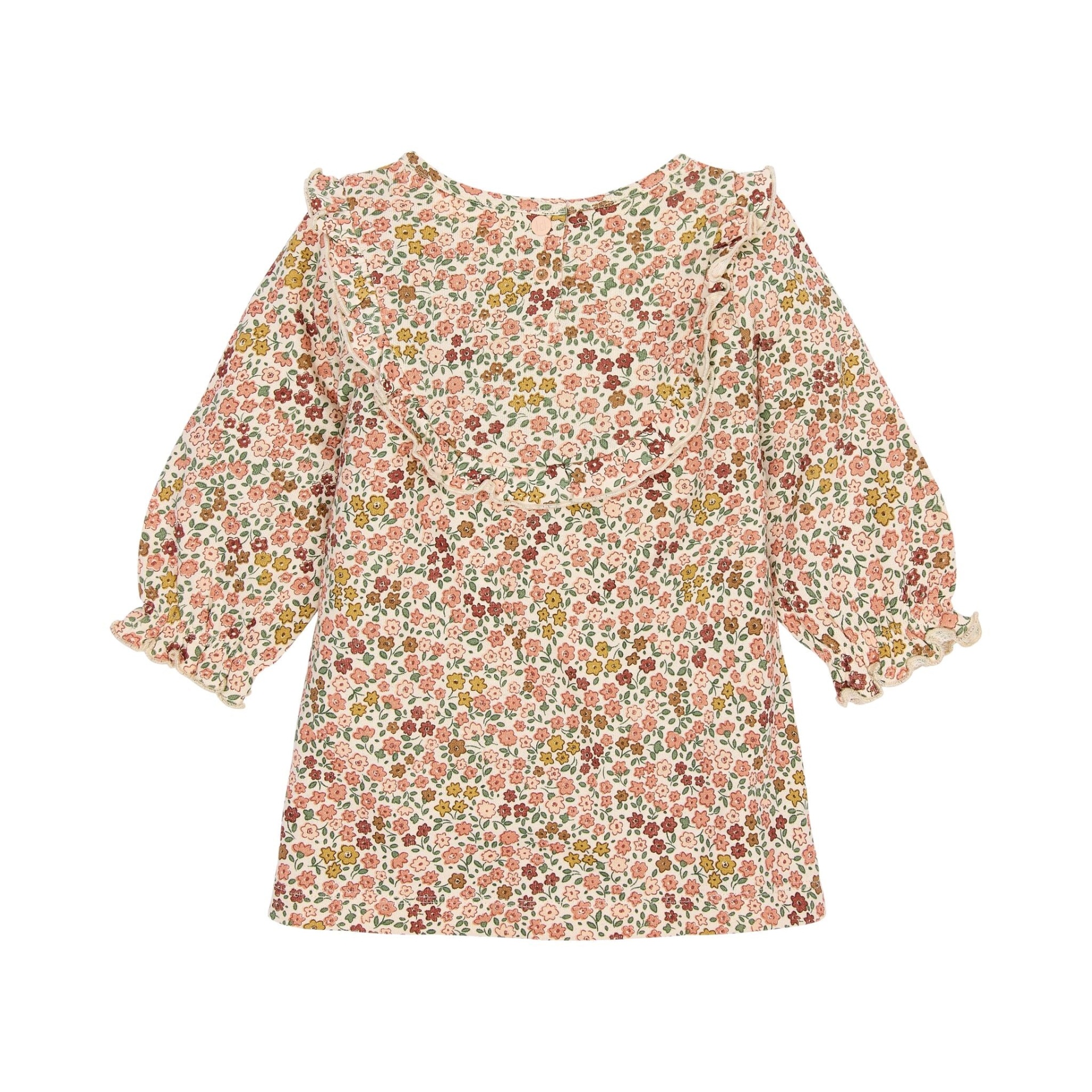 VESTIDO DE MANGA COMPRIDA SAFARI BLOOM ROSA