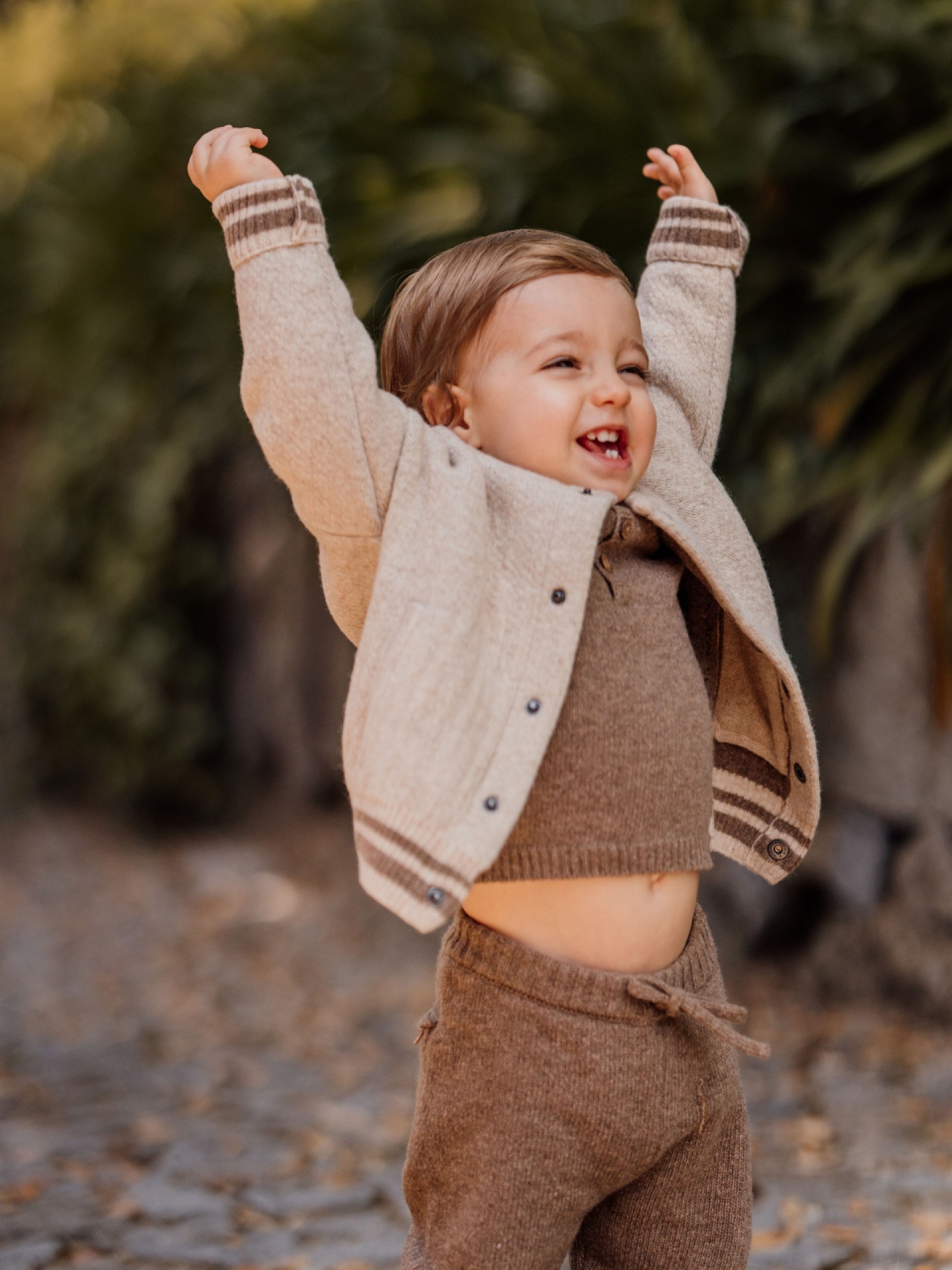 Calças tricotadas lã