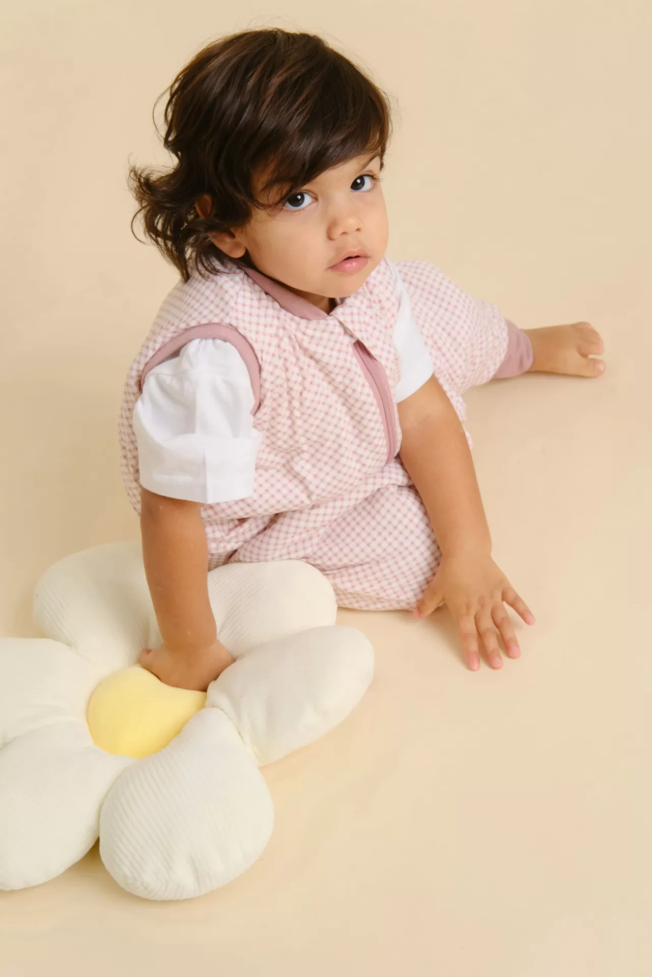 Macacão de Dormir Molis&Co VICHY PINK TOG 1