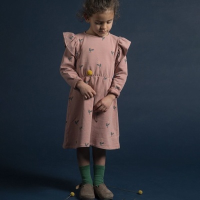 Vestido Flor Vintage Pink