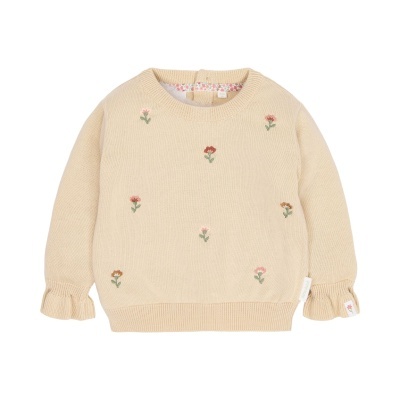 CAMISOLA DE MALHA SAFARI BLOOM BEGE COM FLORES
