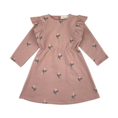 Vestido Flor Vintage Pink
