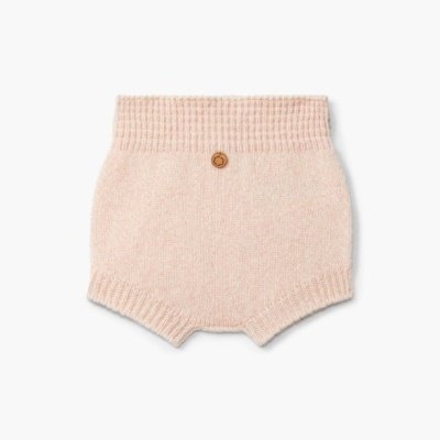 TAPA FRALDA TRICOTADO LÃ - ROSA MOULINÉ