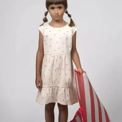 VESTIDO NINA POPPIES ECRU