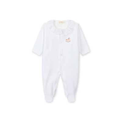 Babygrow Rocking Horse - Branco e Rosa
