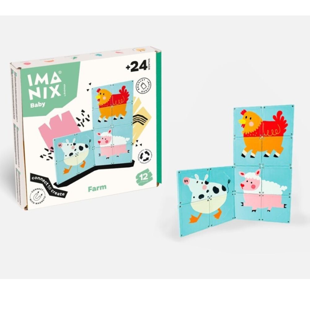 Imanix Puzzle Magnético Baby Farm 12 Peças Imanix Puzzle Magnético Baby Farm 12 Peças