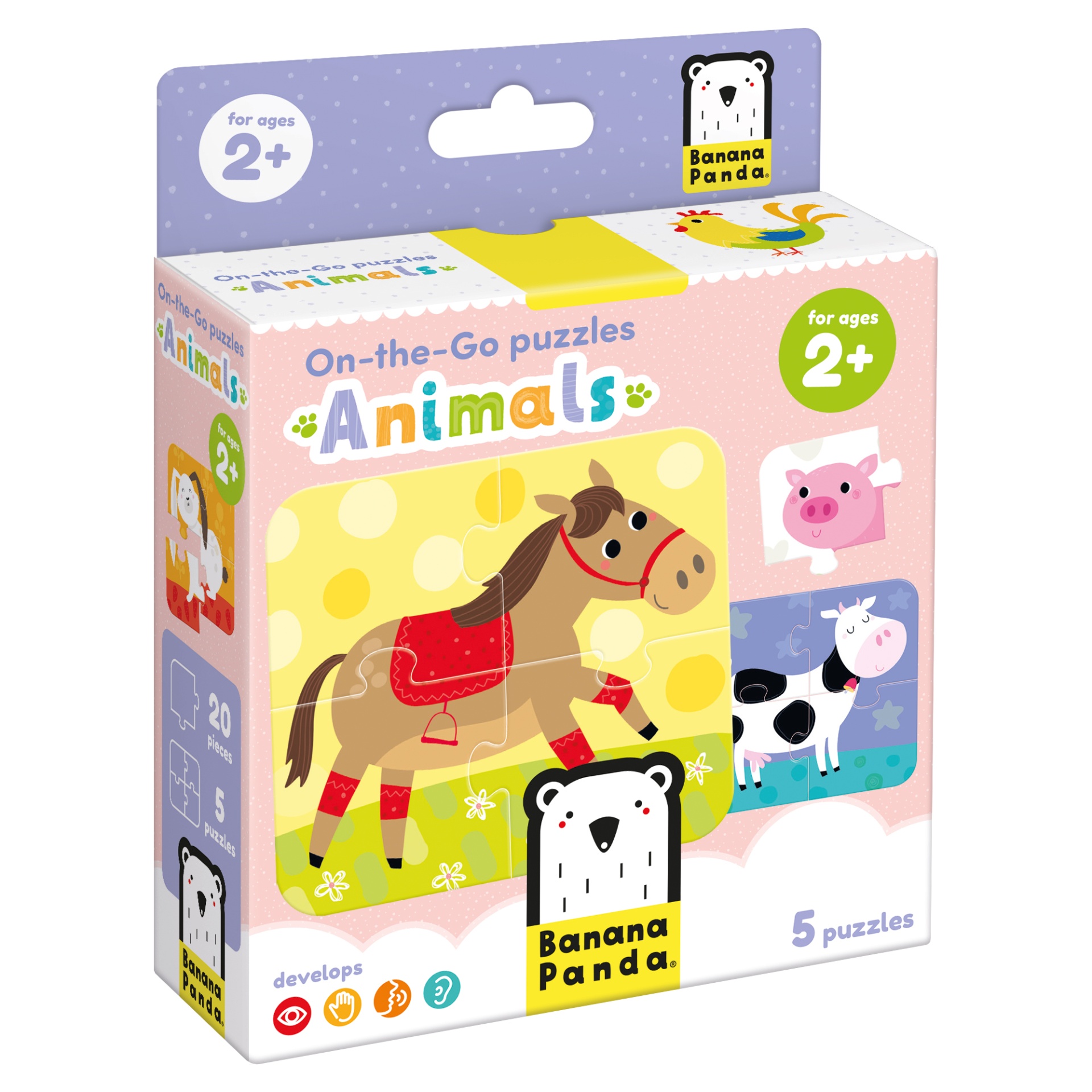 Banana Panda Puzzle On-The-Go Animais da Quinta 2 Anos Banana Panda Puzzle On-The-Go Animais da Quinta 2 Anos