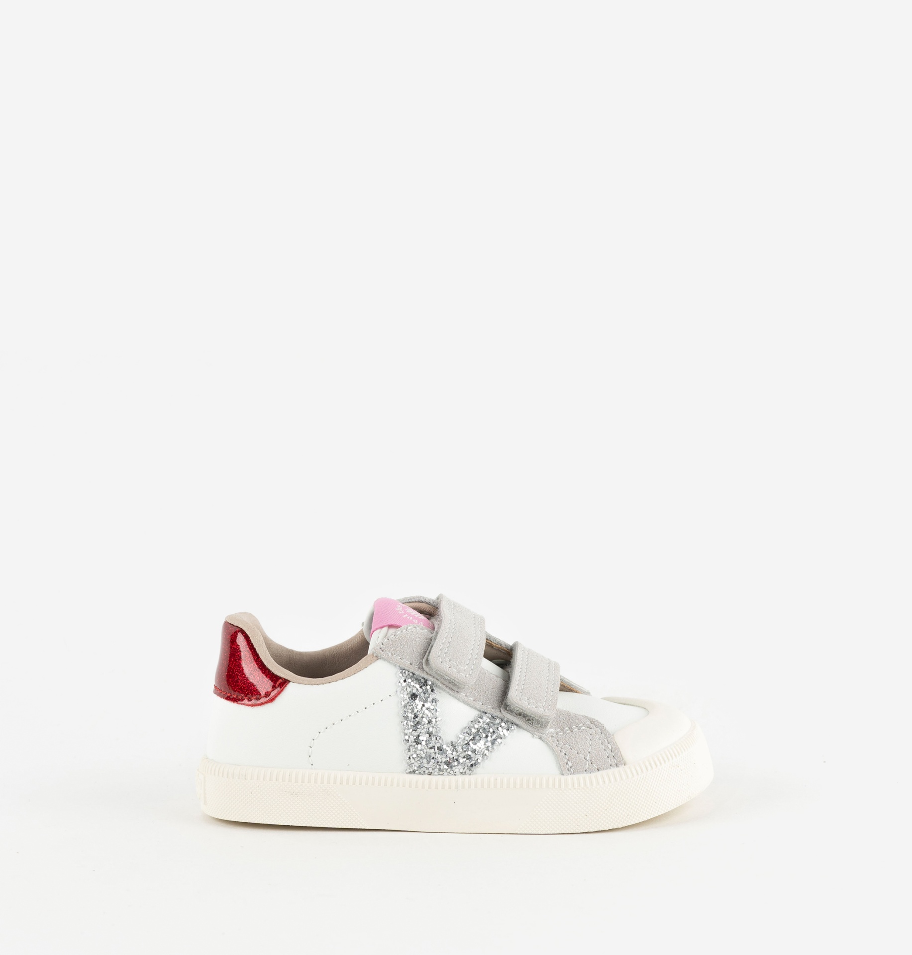 Victoria Shoes Sapatilhas Oliver Efeito Pele Prata Rosa