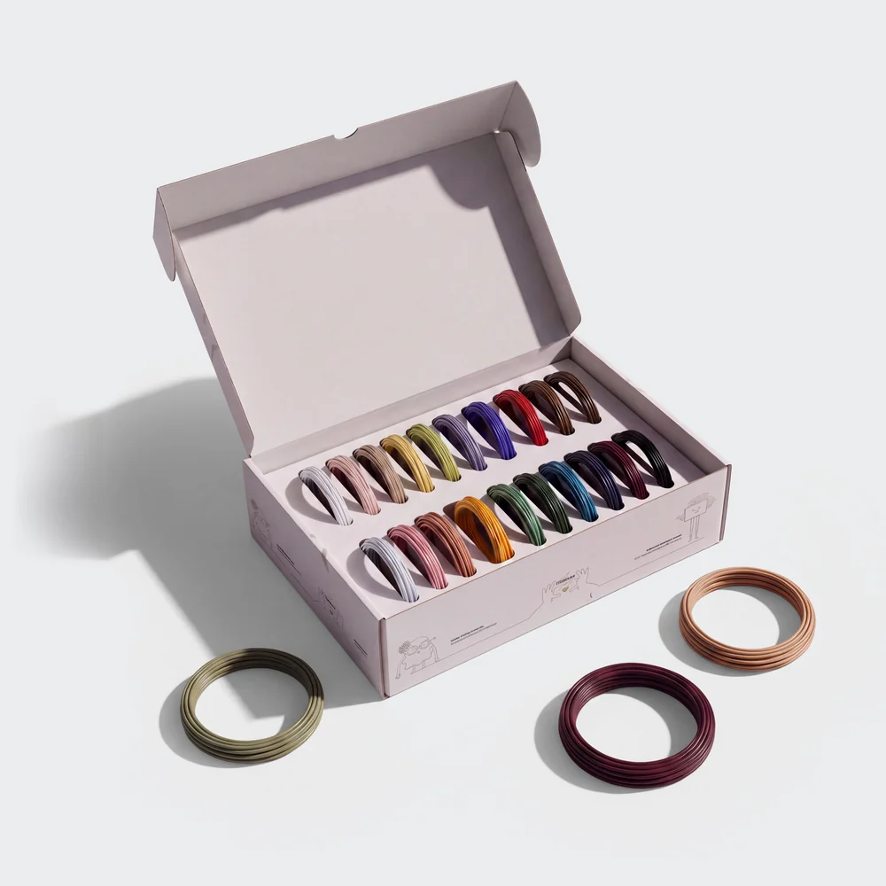 Kidinex Conjunto de Filamentos PCL 20 Cores para Caneta 3D Kidinex Conjunto de Filamentos PCL 20 Cores para Caneta 3D