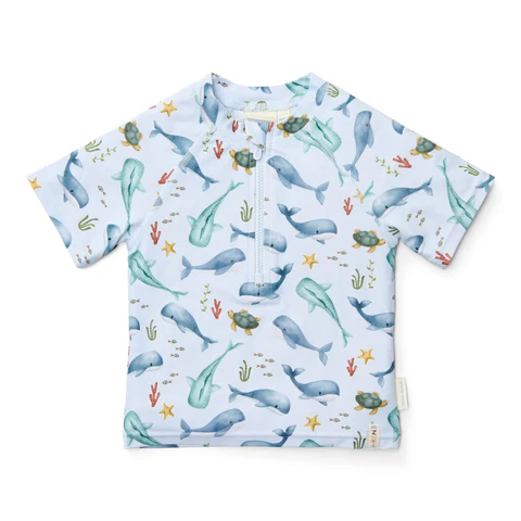 Little Dutch T-shirt de Banho Sea Life Azul