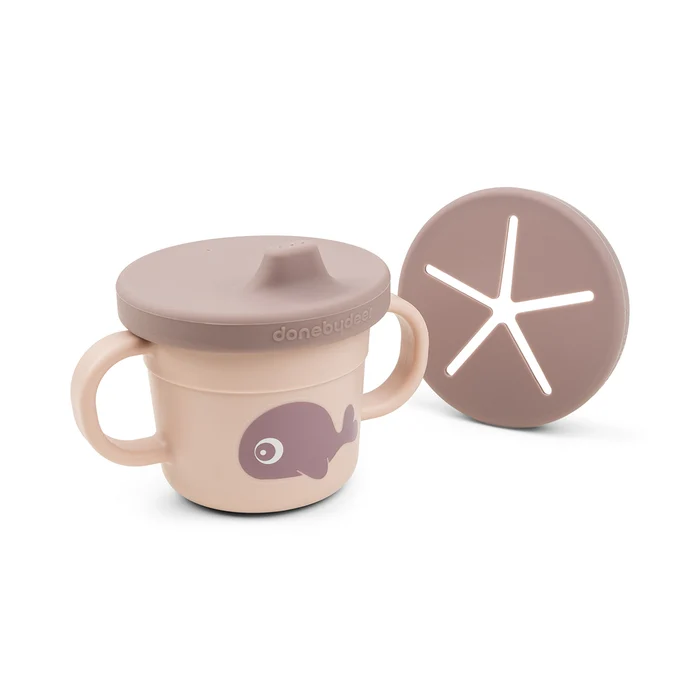 Done By Deer Mini Copo para Água e Snacks Foodie Rosa Done By Deer Mini Copo para Água e Snacks Foodie Rosa