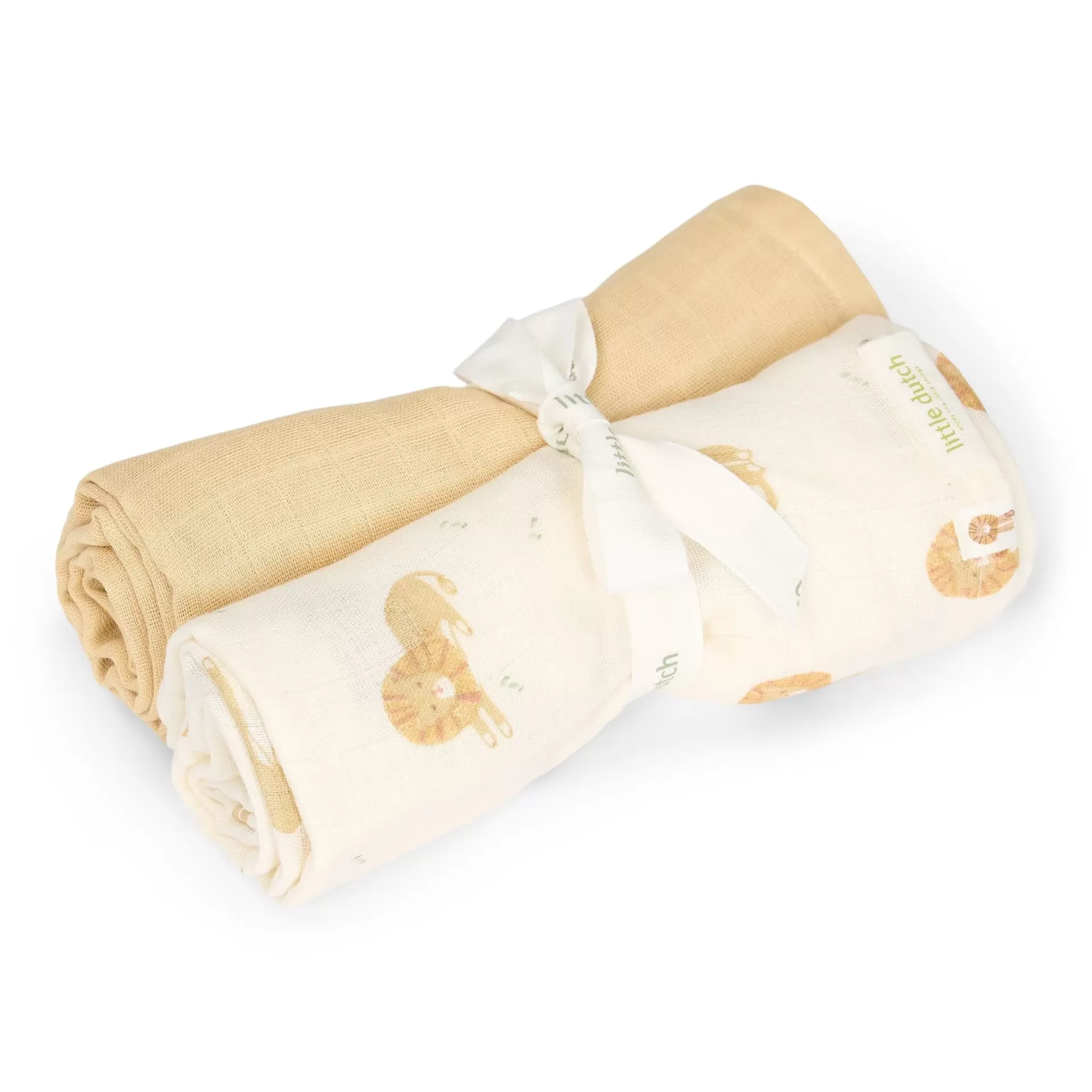 Little Dutch Conjunto 2 Fraldas de Musselina Safari Leo 70x70 cm Little Dutch Conjunto 2 Fraldas de Musselina Safari Leo 70x70 cm