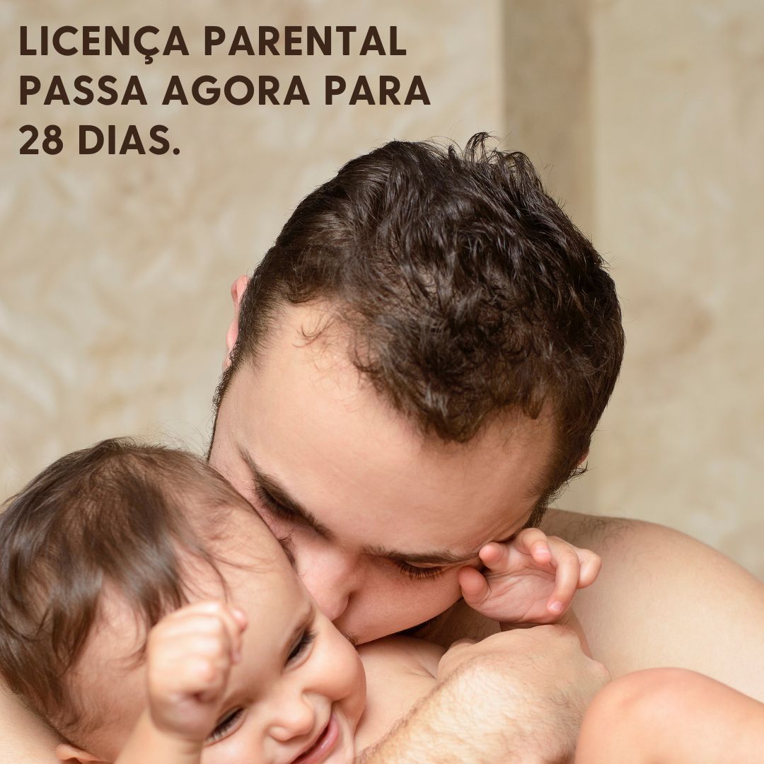 Licença parental passa para 28 dias, em vez dos atuais 20.