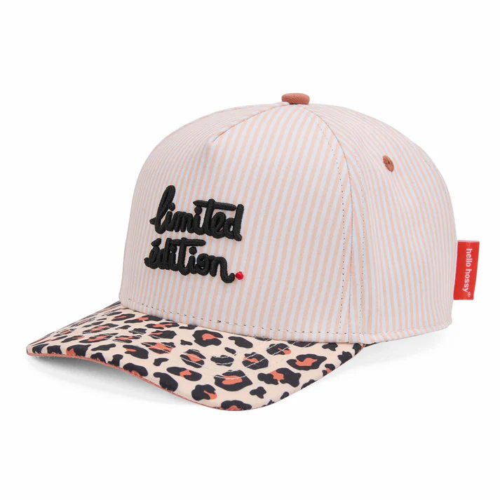 Hello Hossy Boné Infantil Leopard Limited Edition Hello Hossy Boné Infantil Leopard Limited Edition