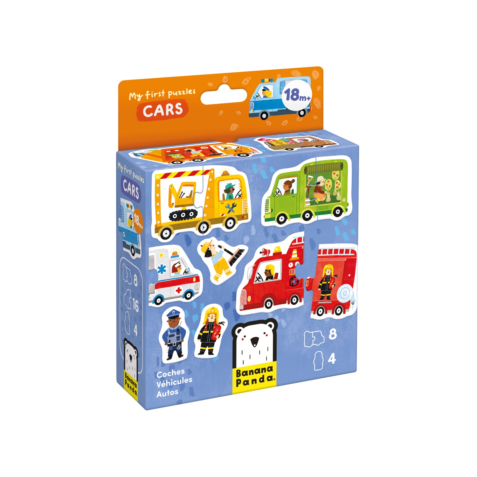 Banana Panda Puzzle My First Puzzles Cars 18+ Meses Banana Panda Puzzle My First Puzzles Cars 18+ Meses